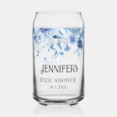 男の赤ちゃんブルーフローラドロップスペシャルマムトゥベ ガラス缶 (正面)