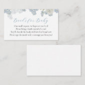 男の赤ちゃんブルーフローラブックリクエストエンクロージャカード エンクロージャーカード (正面/裏面)