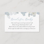 男の赤ちゃんブルーフローラブックリクエストエンクロージャカード エンクロージャーカード (正面)