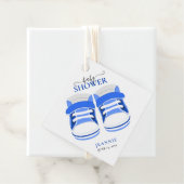 男の赤ちゃんブルーブーティベビーシャワー フェイバータグ (インサイチュ)