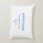 男の赤ちゃんブルーラトル誕生統計 アクセントクッション (裏面(縦))