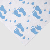 男の赤ちゃんブルー足ティッシュペーパー 薄葉紙 (詳細)