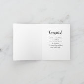 男の赤ちゃんブロックおめでとうグリーティング招待状カード カード (内部)