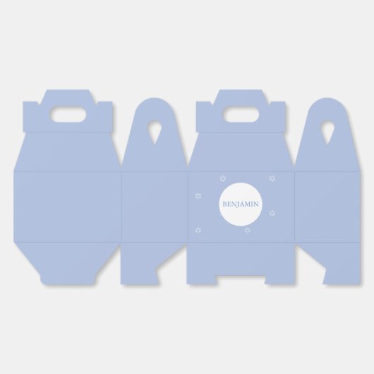 男の赤ちゃんヘブライ語命名式ユダヤ人 フェイバーボックス (見開き)