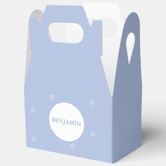 男の赤ちゃんヘブライ語命名式ユダヤ人 フェイバーボックス (見開き)