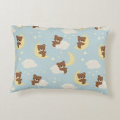 男の赤ちゃんベアオンクラウド装飾用クッション アクセントクッション (裏面)