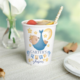 男の赤ちゃんベアパーソナライズされたベビーシャワー 紙コップ