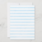 男の赤ちゃんベアーブルーベビーシャワー 招待状 (裏面)