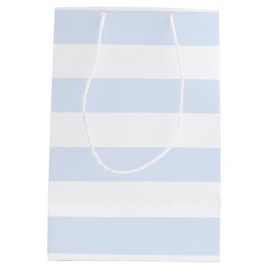 男の赤ちゃんベビーシャワーかわいいフクロウブルー抱き枕 ミディアムペーパーバッグ (裏面)