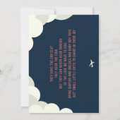 男の赤ちゃんベビーシャワーまたはスプリンクル招待状 招待状 (裏面)