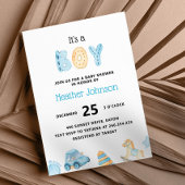男の赤ちゃんベビーシャワー招待状 招待状