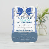 男の赤ちゃんベビーシャワー招待状 招待状 (スタンド正面)