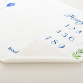 男の赤ちゃんマイルストーンシェルパブランケット月次週 シェルパブランケット (3/4)