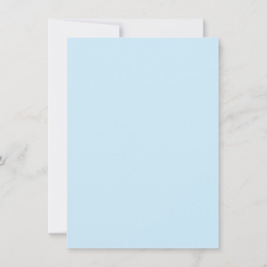 男の赤ちゃんモダンシャワーありがとうあなた詩ブルー サンキューカード (裏面)