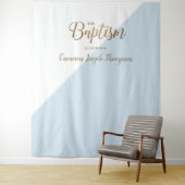 男の赤ちゃんモダンバプテスムバックルブルー タペストリー (インサイチュ)