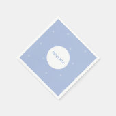 男の赤ちゃんユダヤ人の命名式ヘブライ語 スタンダードカクテルナプキン (角)