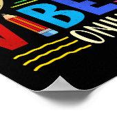 男の赤ちゃんユニーク1年生のVibes新学期 ポスター (角)