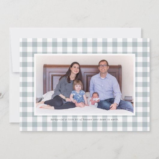 男の赤ちゃんラッセル生誕発表 (裏面)