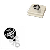 男の赤ちゃんラトル ラバースタンプ (押印)