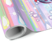 男の赤ちゃんレインボーバブル&ユニコーン赤ちゃんシャワー ラッピングペーパー (ロールコーナー)