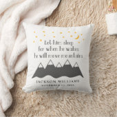 男の赤ちゃんレットヒムスリープことわざ子供部屋 クッション (ブランケット)