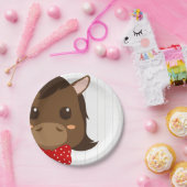 男の赤ちゃんレッドホース赤ちゃんシャワー紙プレート ペーパープレート (パーティー)