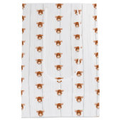 男の赤ちゃんロングホーン焦げオレンジ ミディアムペーパーバッグ (裏面)