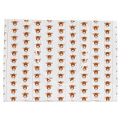 男の赤ちゃんロングホーン焦げオレンジ ラージペーパーバッグ (裏面)