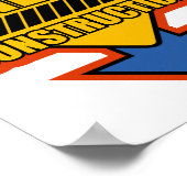 男の赤ちゃん下建築 ポスター (角)