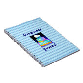 男の赤ちゃん乳母車ケーキ妊娠ジャーナル ノートブック (右側)