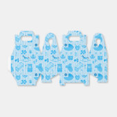 男の赤ちゃん事物パターンブルー フェイバーボックス (折り畳みなし)