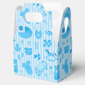 男の赤ちゃん事物パターンブルー フェイバーボックス (オープン)