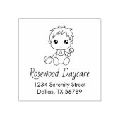 男の赤ちゃん保育所 ラバースタンプ (インプリント)