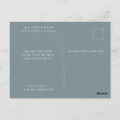 男の赤ちゃん写真のお知らせはがき ポストカード (裏面)