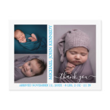 男の赤ちゃん写真コラージュのスクリプトの誕生発表