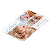 男の赤ちゃん写真コラージュへようこそ マグネット (左側)