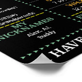 男の赤ちゃん初の誕生日バルーン写真 ポスター (角)