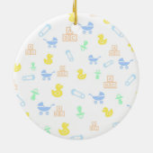 男の赤ちゃん初めてのクリスマスオーナメント セラミックオーナメント (裏面)