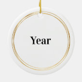 男の赤ちゃん初めてのクリスマスオーナメント セラミックオーナメント (裏面)