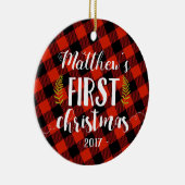 男の赤ちゃん初めてのクリスマスオーナメント セラミックオーナメント (右)