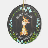 男の赤ちゃん初めてのクリスマスキラフオーナメント セラミックオーナメント (左)