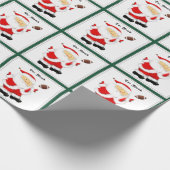 男の赤ちゃん初めてのクリスマスフットボール ラッピングペーパー (角)