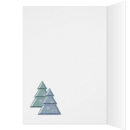 男の赤ちゃん初めてのクリスマスホリデーカード (内側 (左))