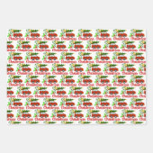 男の赤ちゃん初めてのクリスマスホリデータイル ラッピングペーパーシート (正面3)