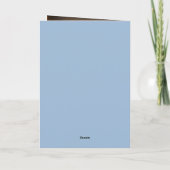 男の赤ちゃん初めてのクリスマス写真ホリデーカード* シーズンカード (裏面)