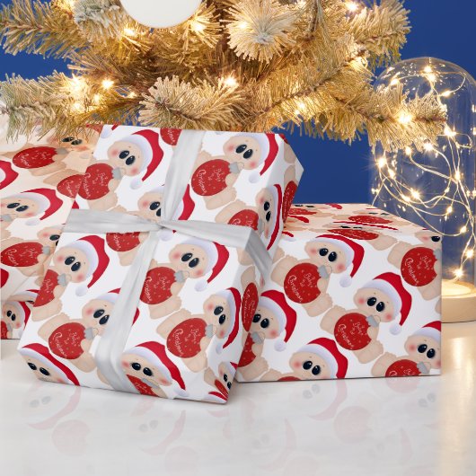 男の赤ちゃん初めてのクリスマス包装紙 ラッピングペーパー (クリスマス)