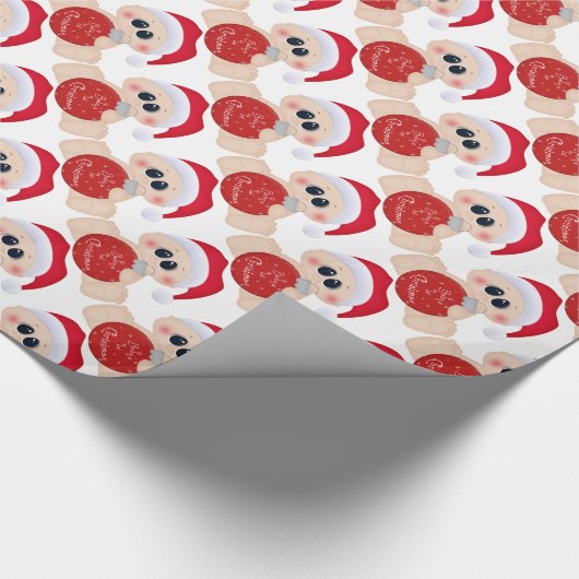 男の赤ちゃん初めてのクリスマス包装紙 ラッピングペーパー (角)