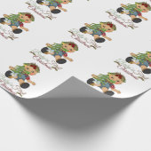 男の赤ちゃん初めてのクリスマス包装紙 ラッピングペーパー (角)