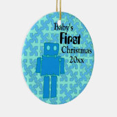 男の赤ちゃん初めてのクリスマス セラミックオーナメント (右)