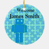 男の赤ちゃん初めてのクリスマス セラミックオーナメント (裏面)